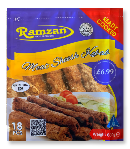 Frozen Chicken Shish Kebab 18pcs (Ramzan)