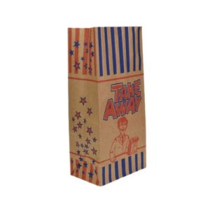 Kraft R12 Large Brown Paper Takeaway Bags 1x250