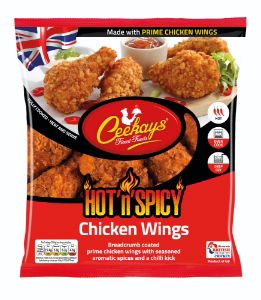 Frozen Ceekays Hot & Spicy Chicken Wings 1x950g