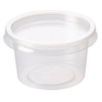 Majestic 4oz Plastic Clear Cups With Lids-1x1000