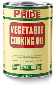 Pride Vegetable Cooking Oil Yellow Drum 1x20l